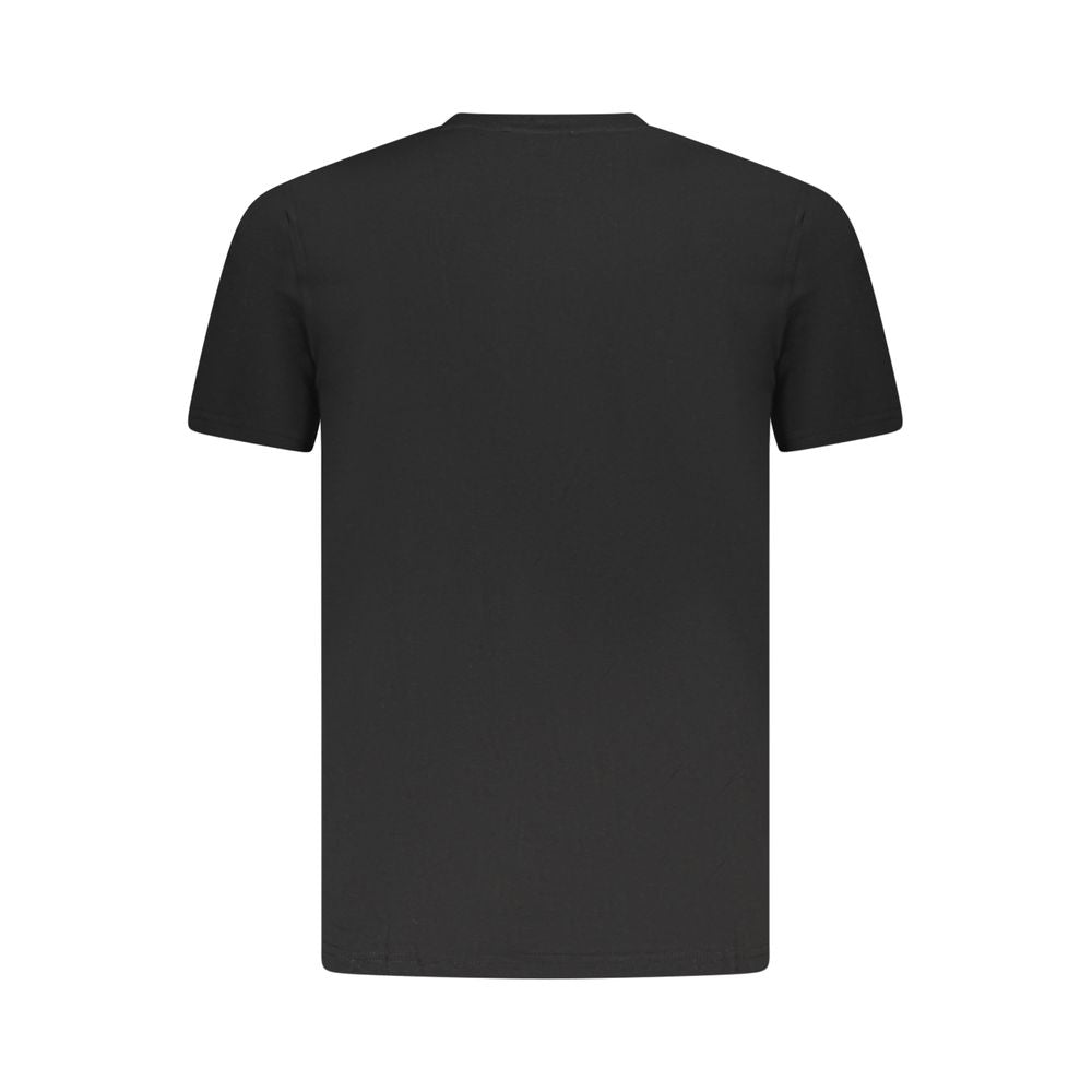 Black Cotton Men T-Shirt Cavalli Class