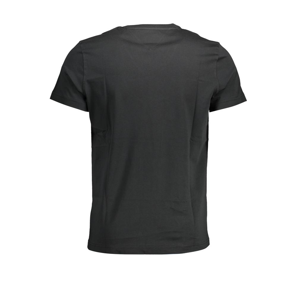 Black Organic Cotton Men T-Shirt Tommy Hilfiger