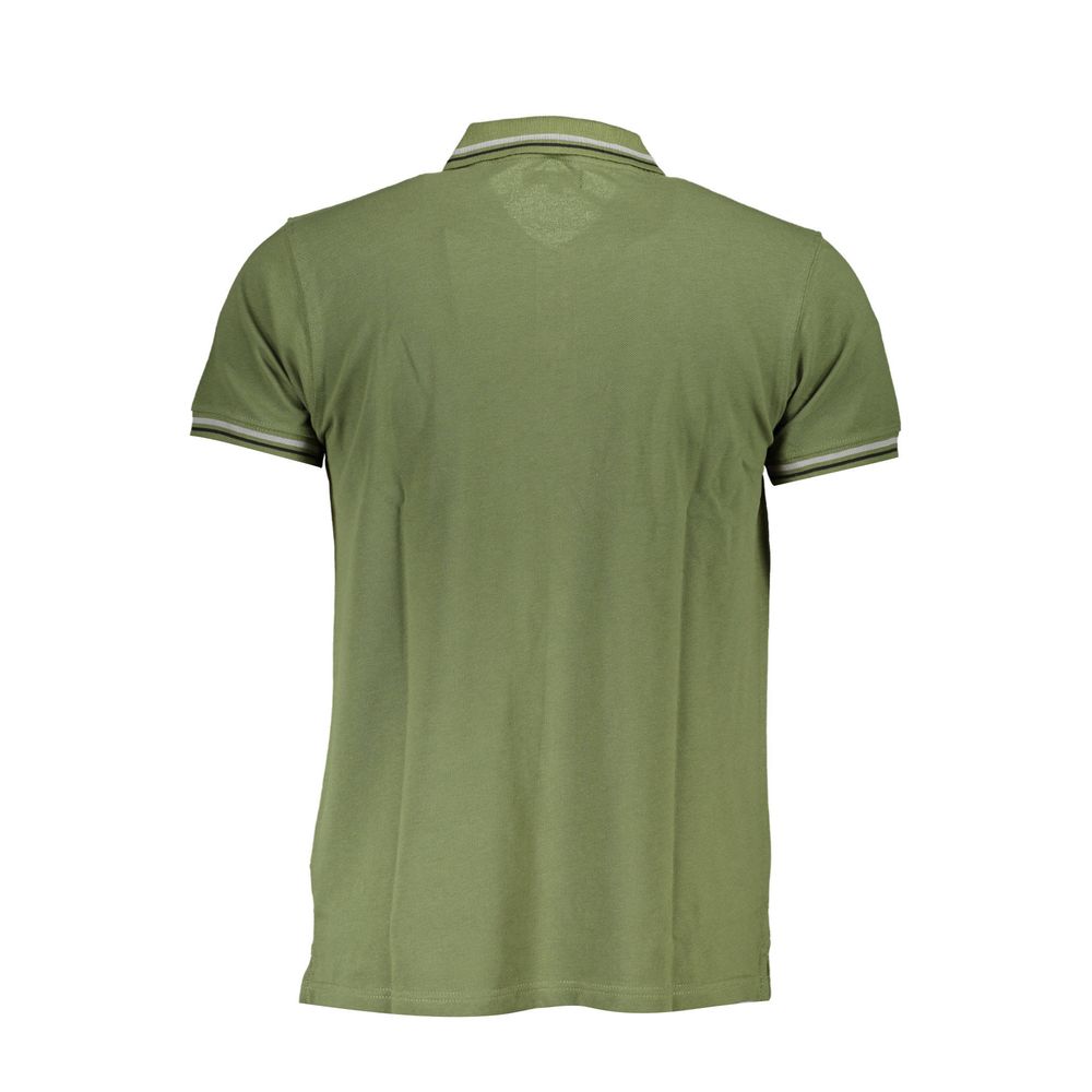 Green Cotton Men Polo Shirt Cavalli Class