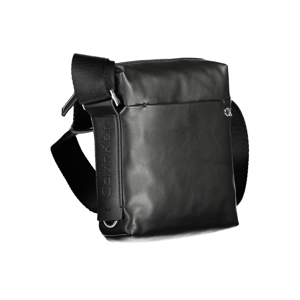 Black Polyester Men Shoulder Bag Calvin Klein