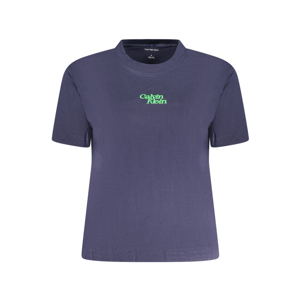 Blue Cotton Women T-Shirt Calvin Klein