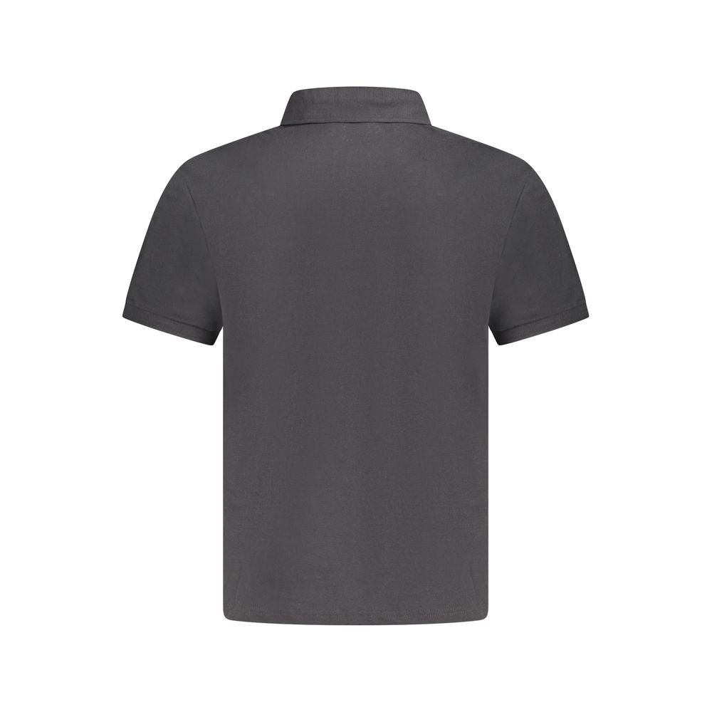 Black Cotton Men Polo Shirt North Sails