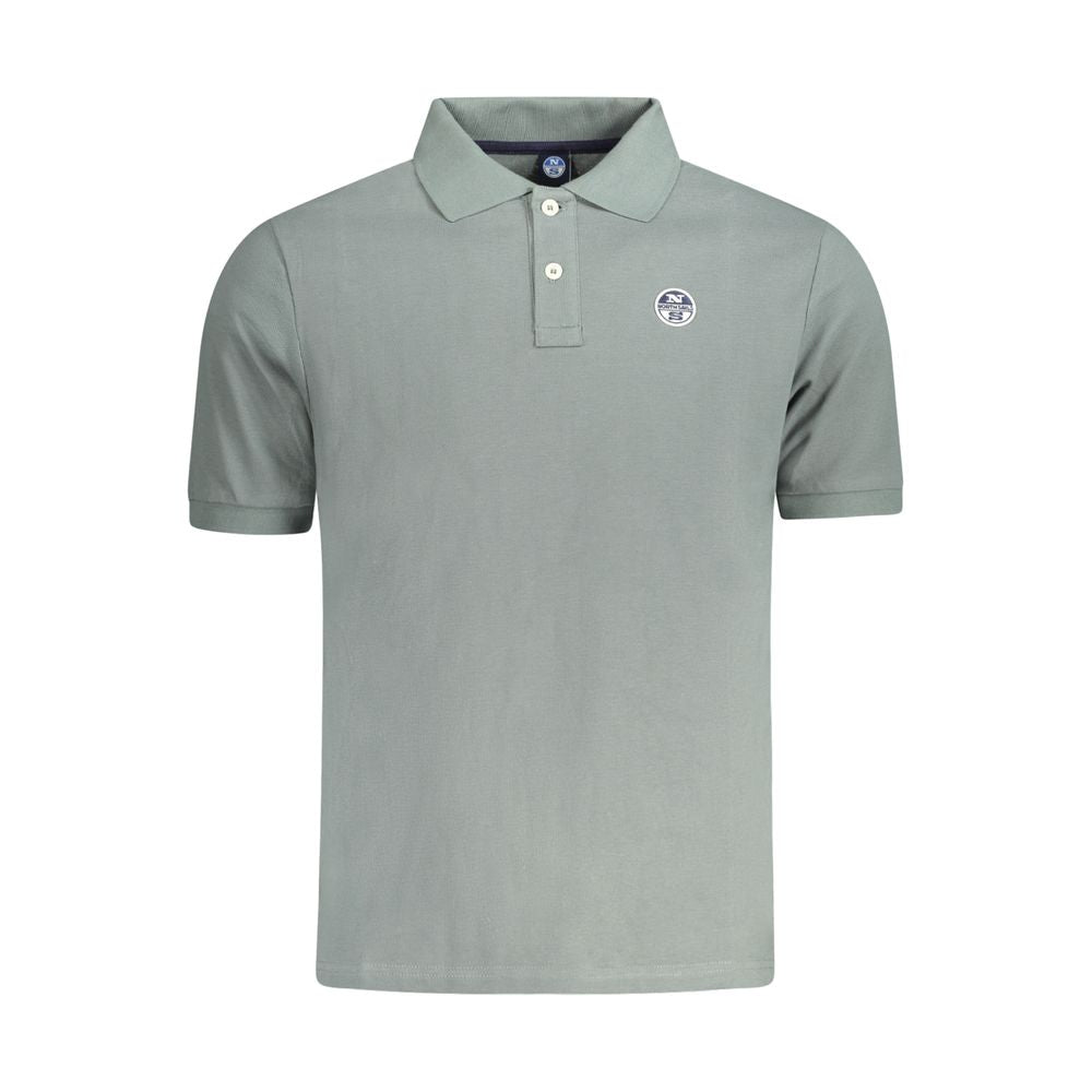 Green Cotton Men Polo Shirt North Sails