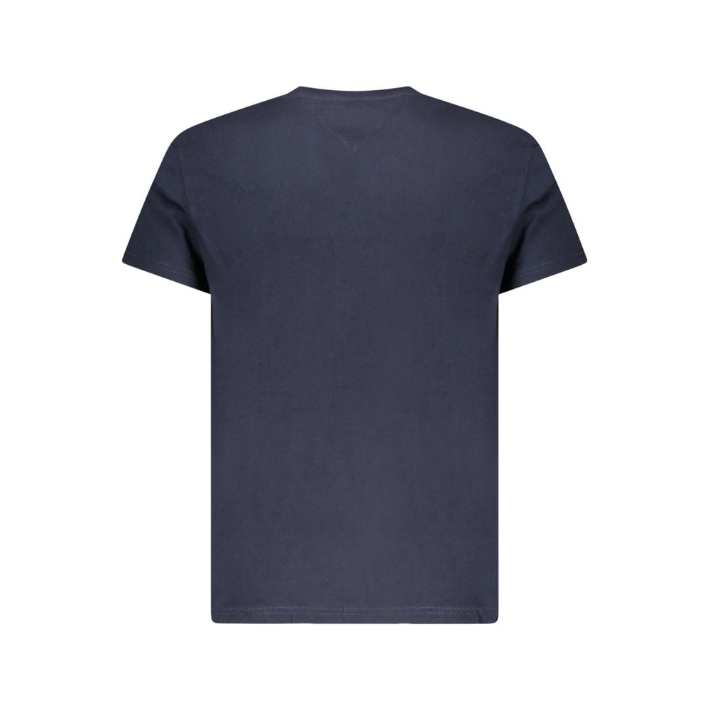 Blue Cotton Men T-Shirt Tommy Hilfiger