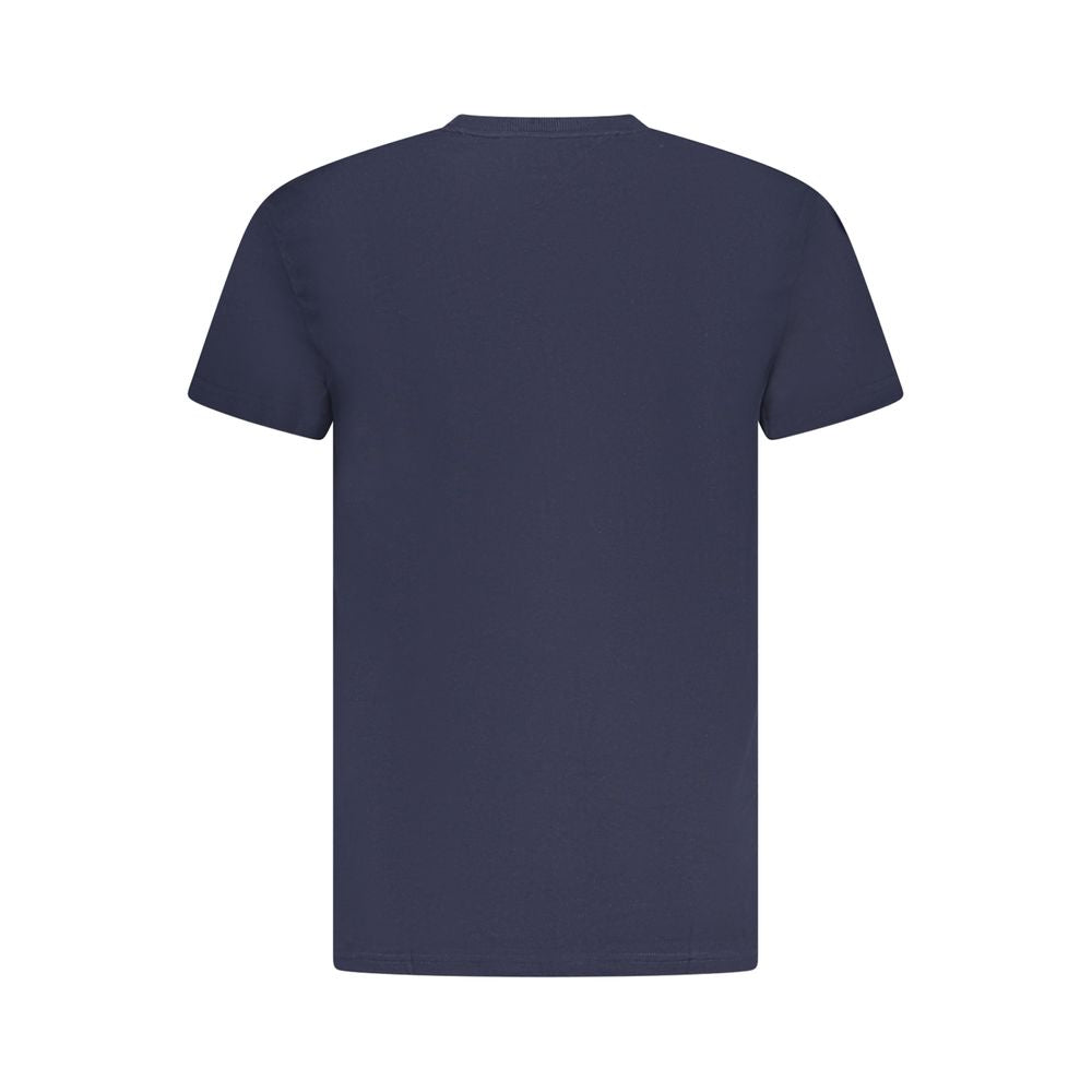 Blue Cotton Men T-Shirt Tommy Hilfiger