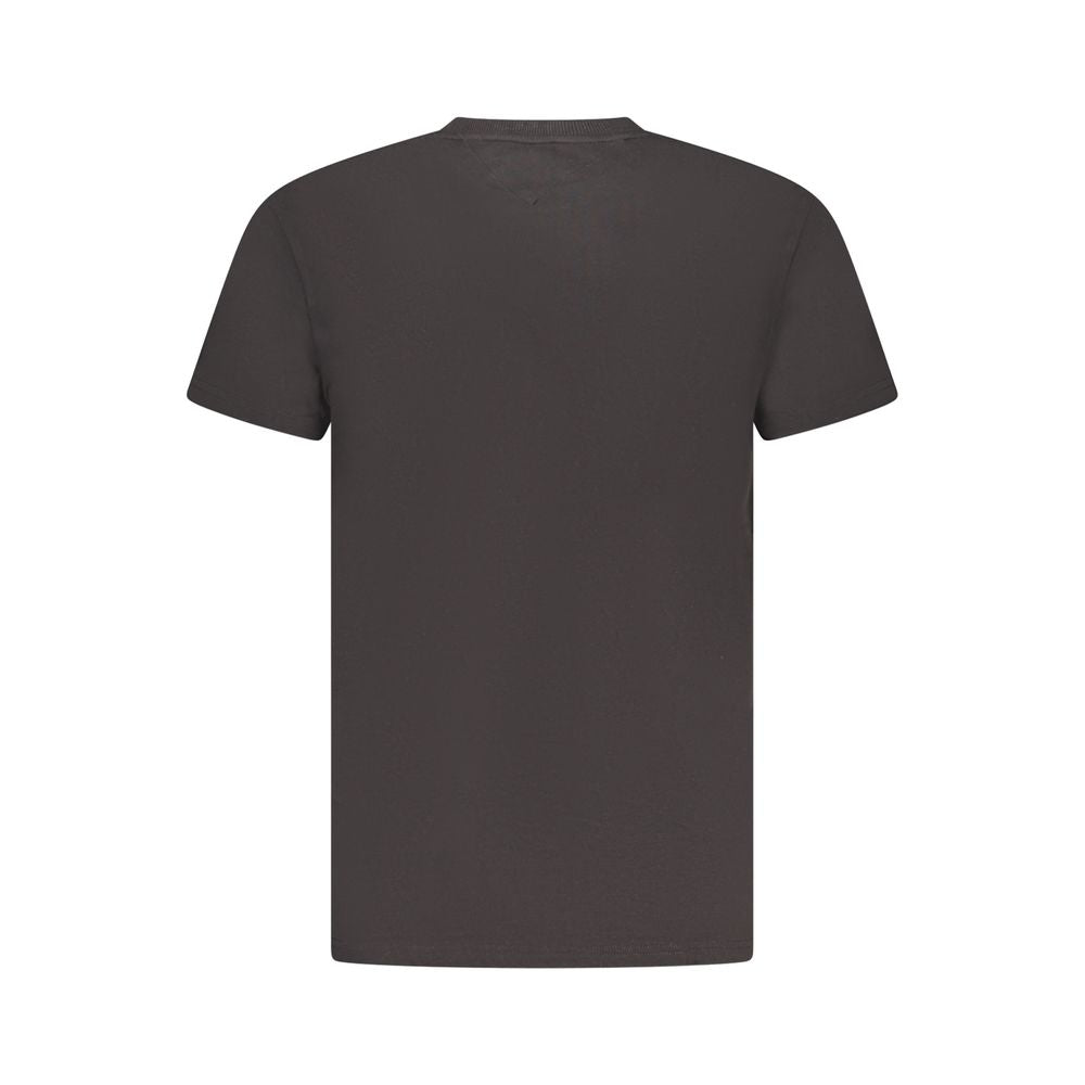 Black Cotton Men T-Shirt Tommy Hilfiger