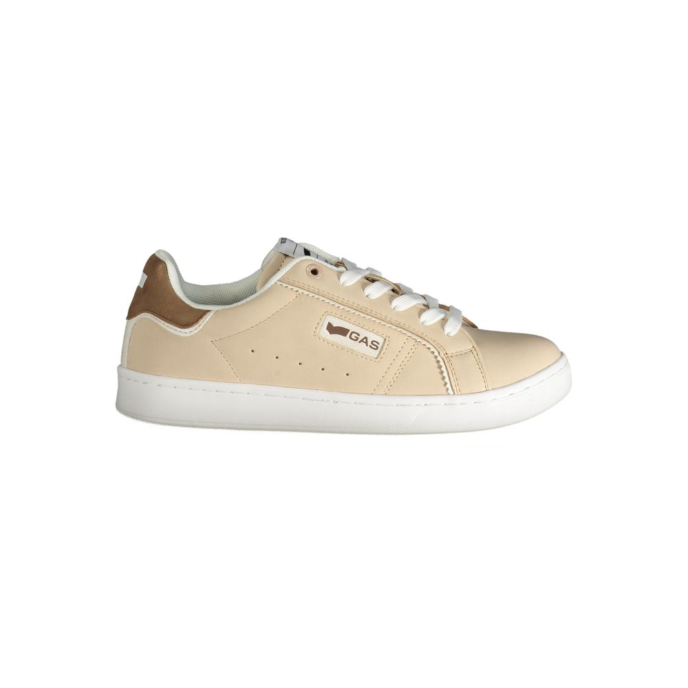 Beige Polyester Women Sneaker Gas