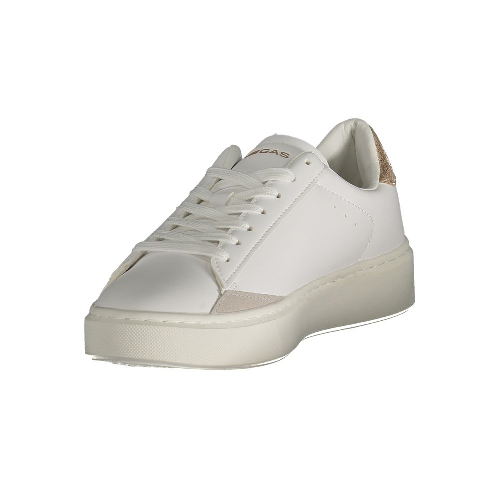 White Polyester Women Sneaker Gas