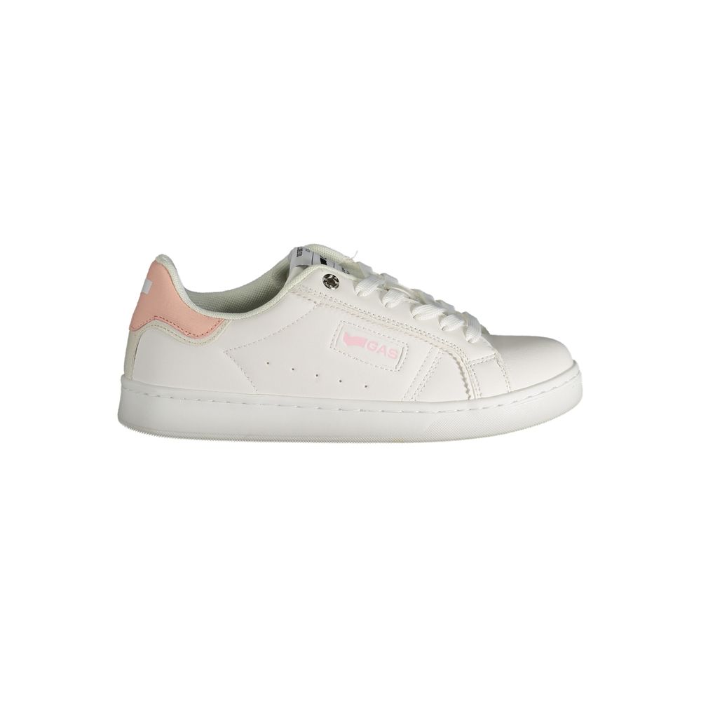 White Polyester Women Sneaker Gas