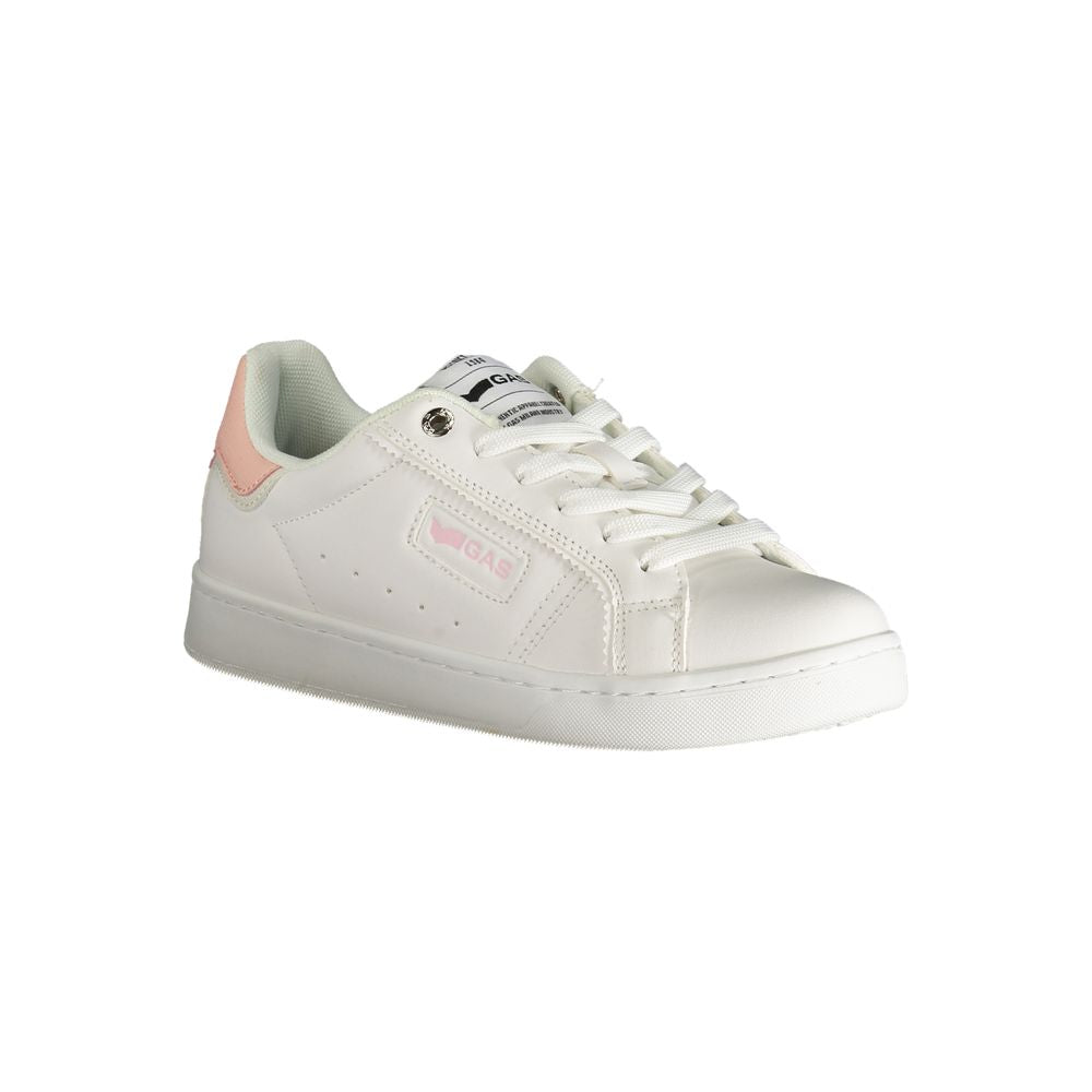 White Polyester Women Sneaker Gas