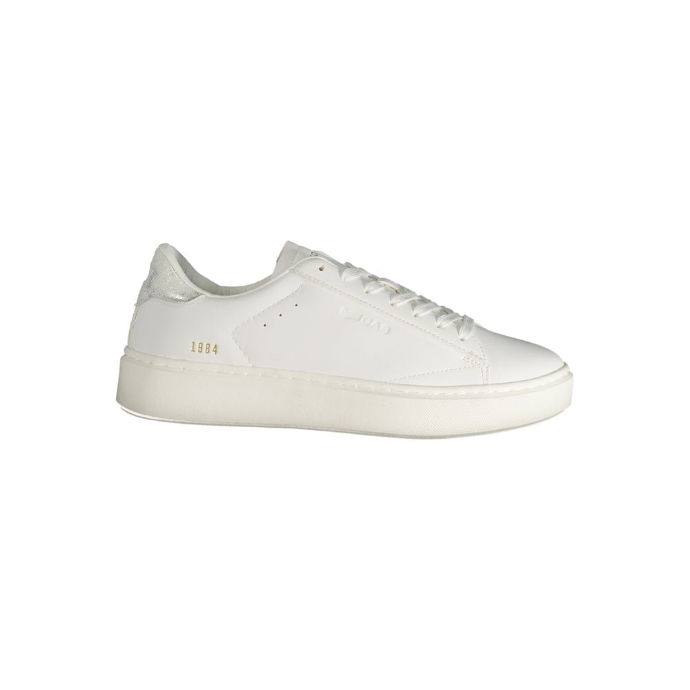 White Polyester Women Sneaker Gas