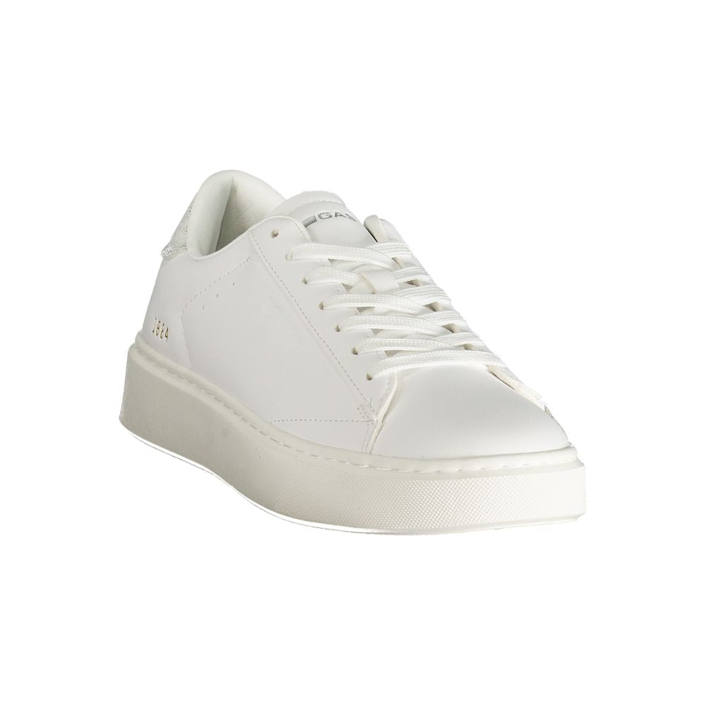 White Polyester Women Sneaker Gas