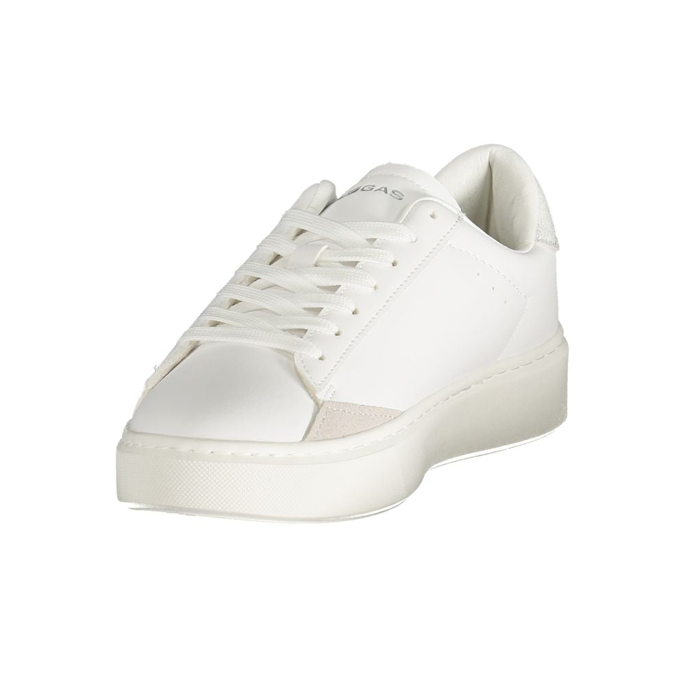 White Polyester Women Sneaker Gas