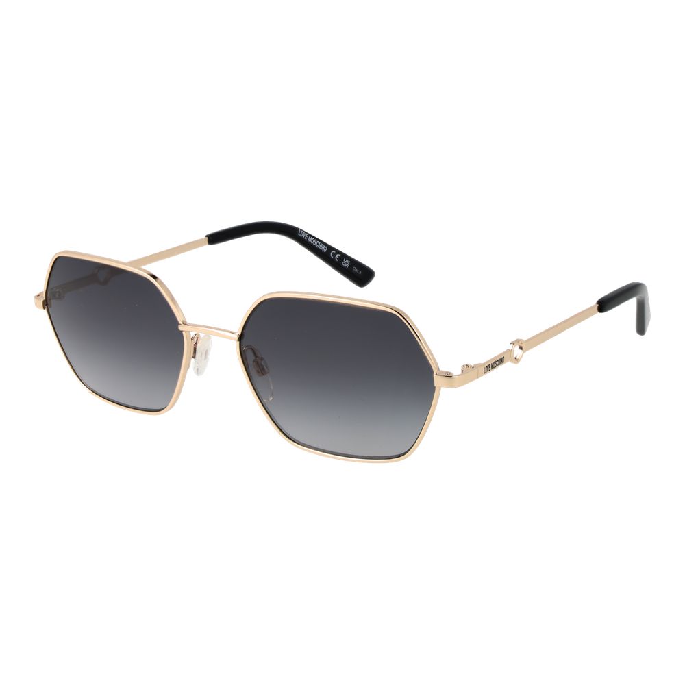 Gold Women Sunglass Love Moschino