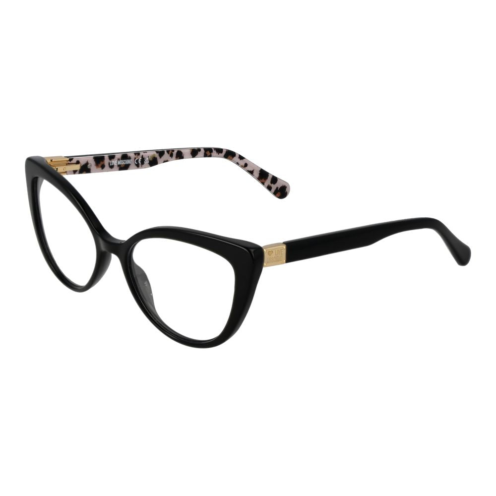 Black Women Glasses Frame Love Moschino