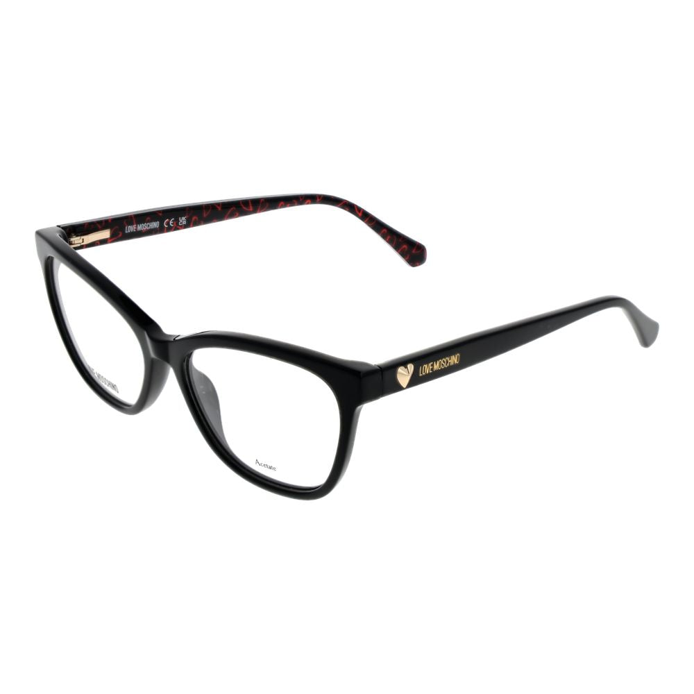 Black Women Glasses Frame Love Moschino