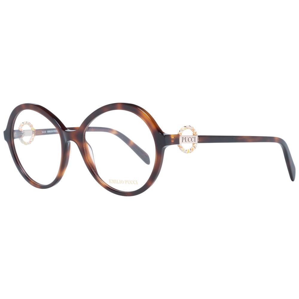 Brown Women Glasses Frame Emilio Pucci