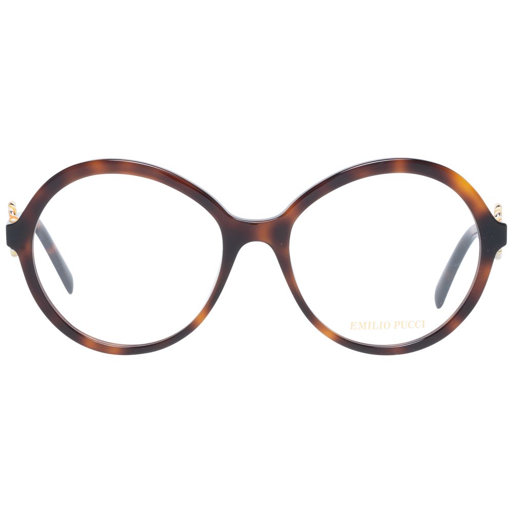 Brown Women Glasses Frame Emilio Pucci