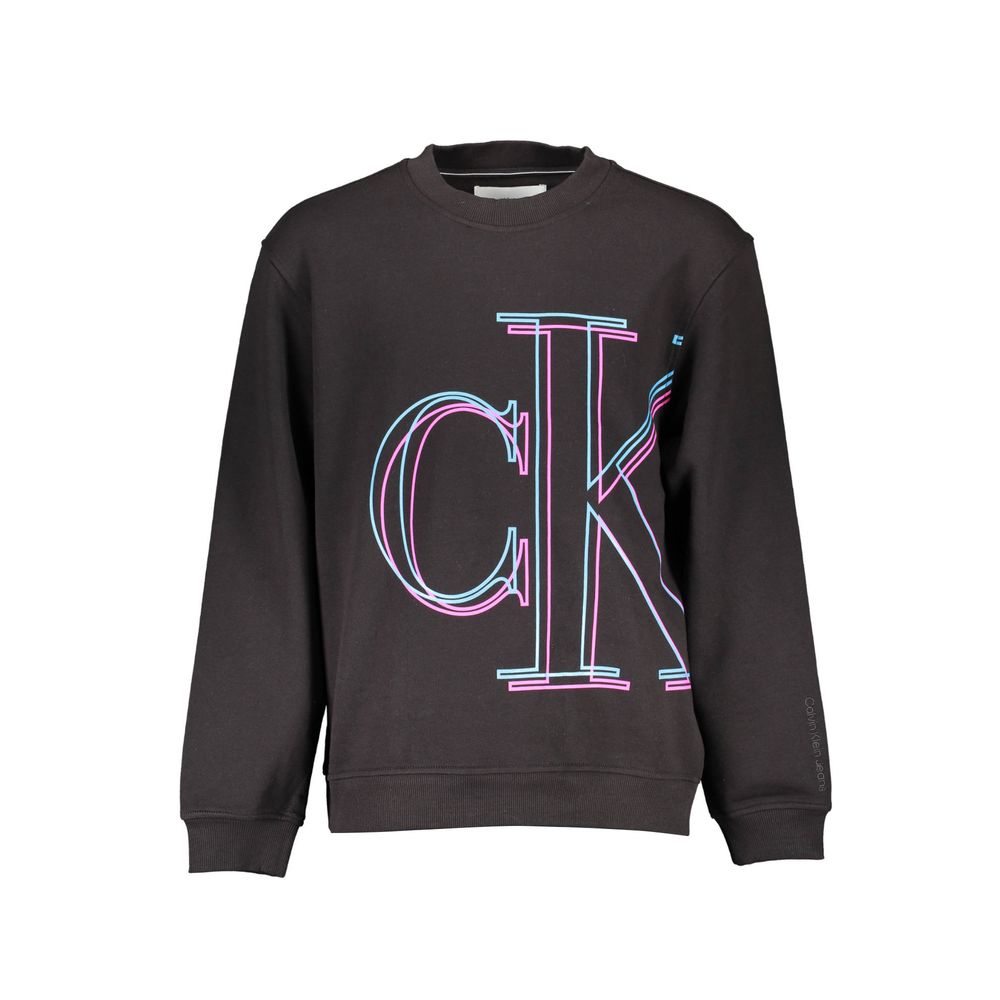 Black Cotton Men Sweater Calvin Klein