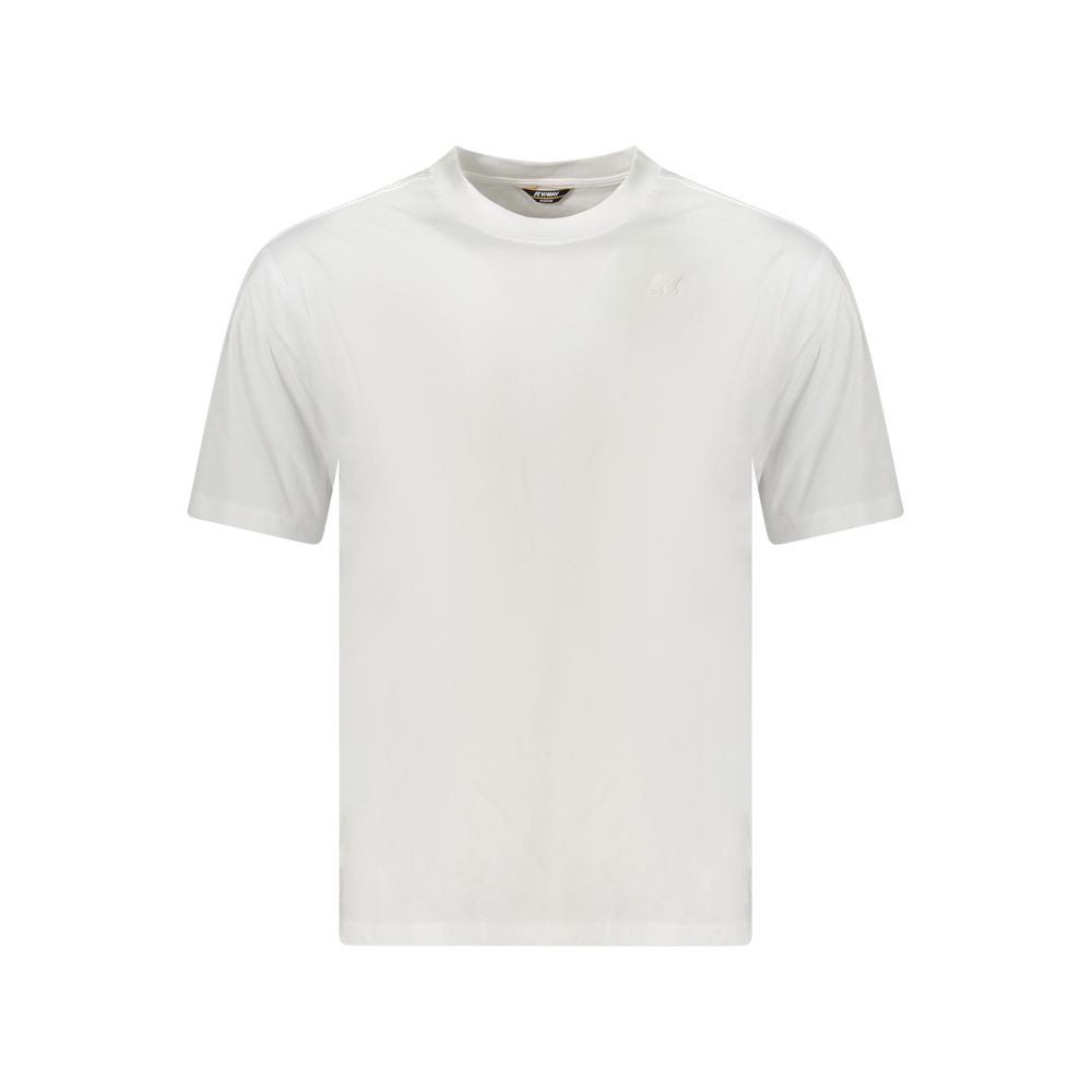 White Cotton Men T-Shirt K-WAY