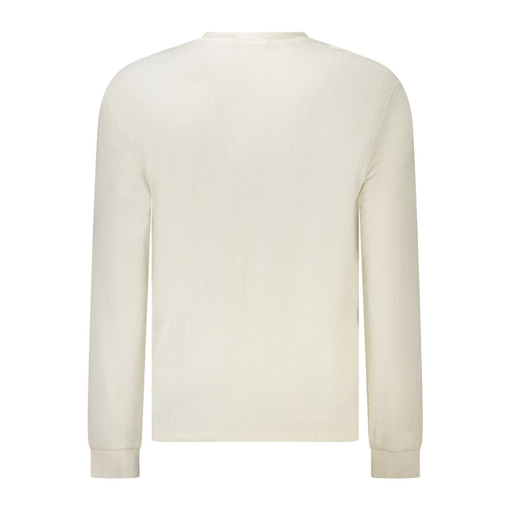 White Cotton Men Sweater Calvin Klein