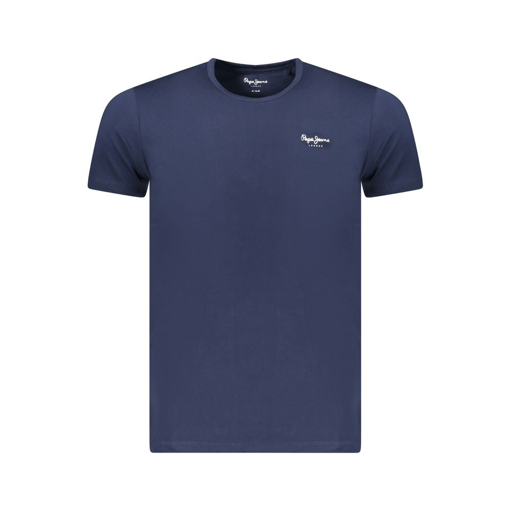 Blue Cotton Men T-Shirt Pepe Jeans
