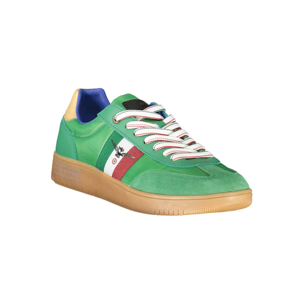 Green Leather Men Sneaker Esercito 1659