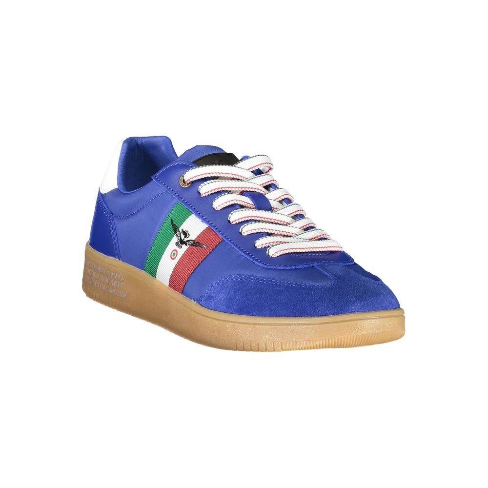 Blue Leather Men Sneaker Esercito 1659