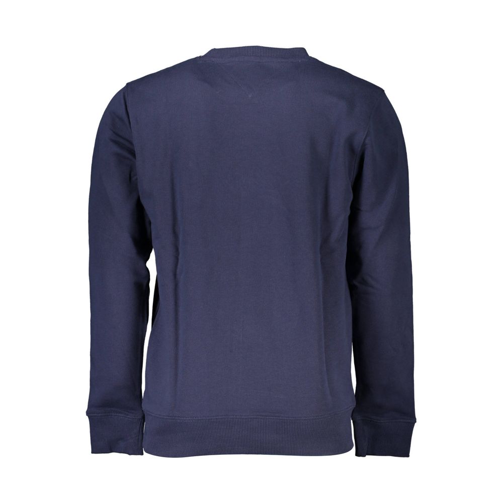 Blue Cotton Men Sweater Tommy Hilfiger