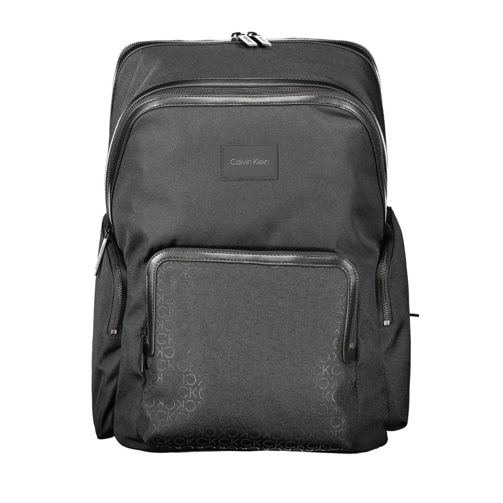 Black Polyester Backpack Calvin Klein