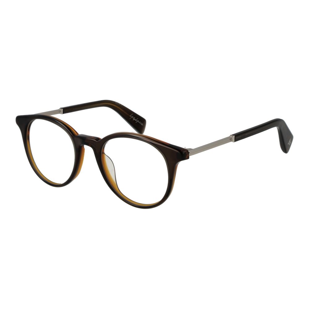 Brown Men Glasses Frame Yohji Yamamoto