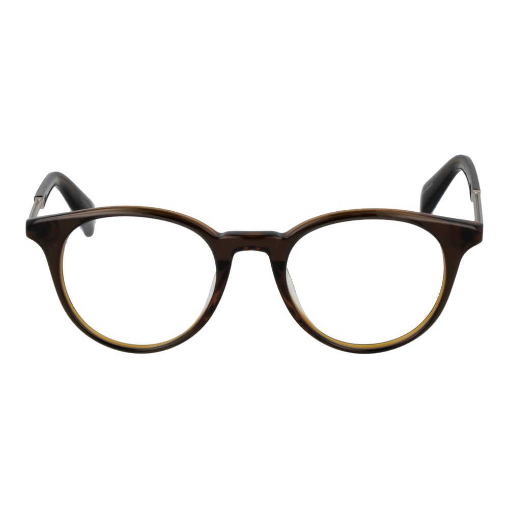 Brown Men Glasses Frame Yohji Yamamoto