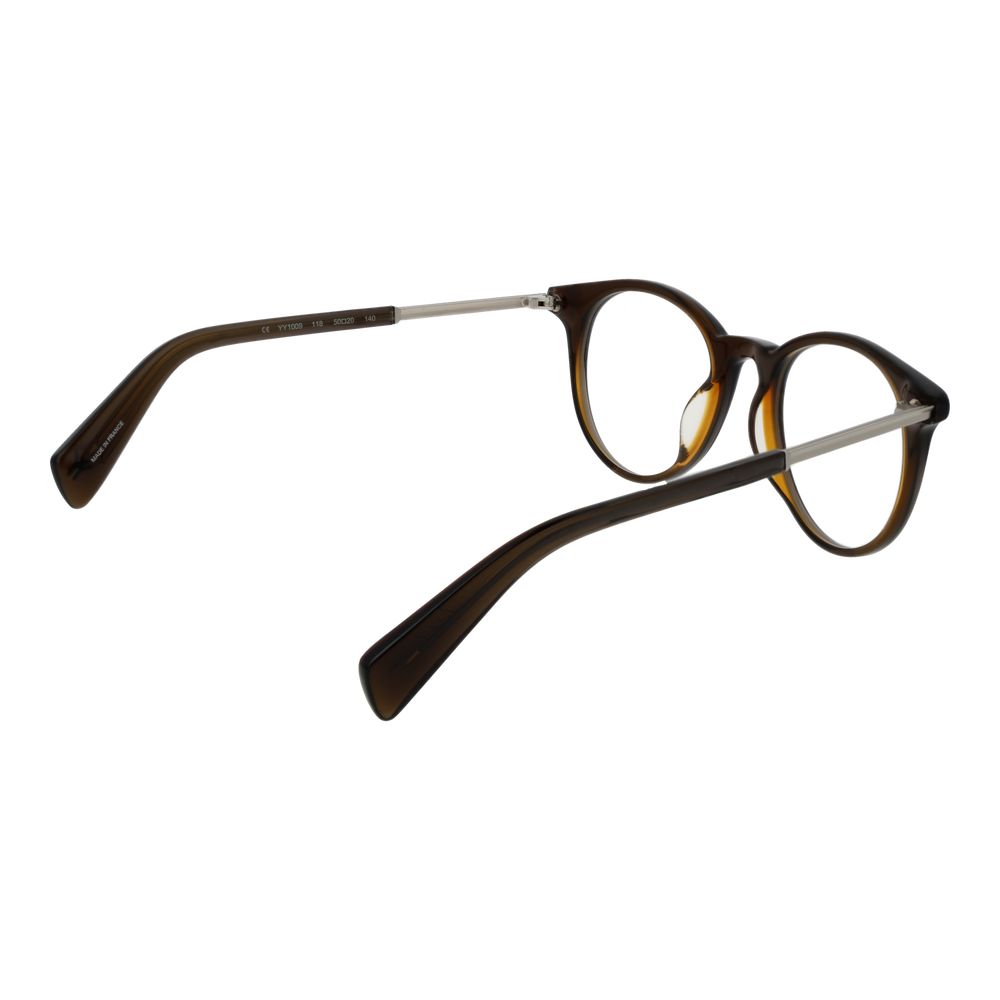 Brown Men Glasses Frame Yohji Yamamoto