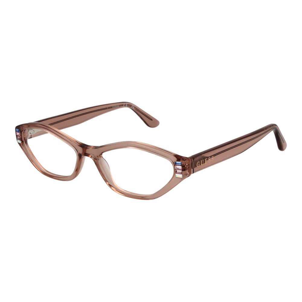 Beige Women Glasses Frame Guess