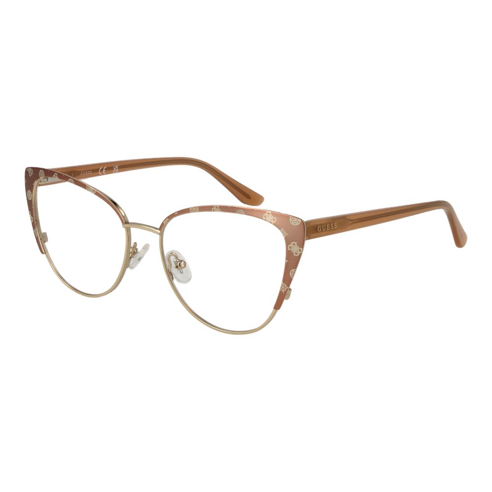 Gold Women Glasses Frame Guess