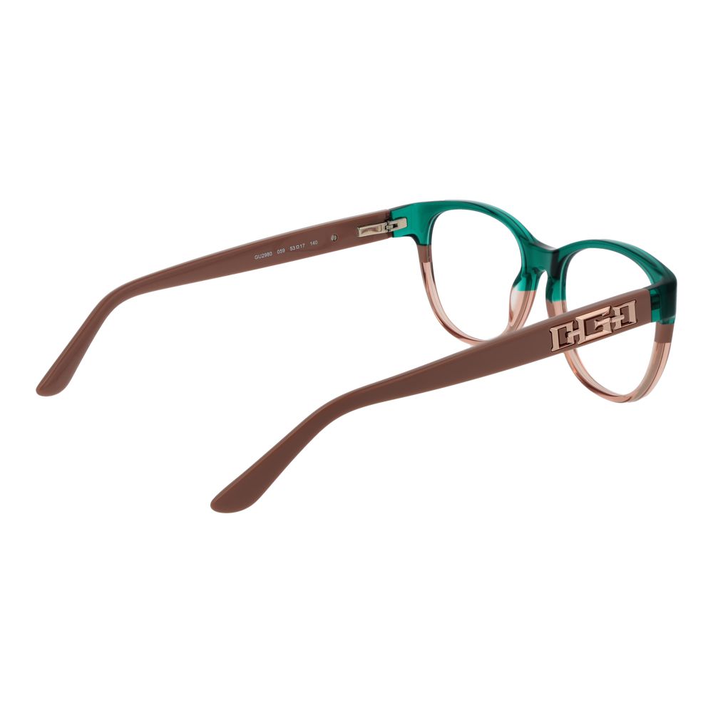 Green Women Glasses Frame Guess