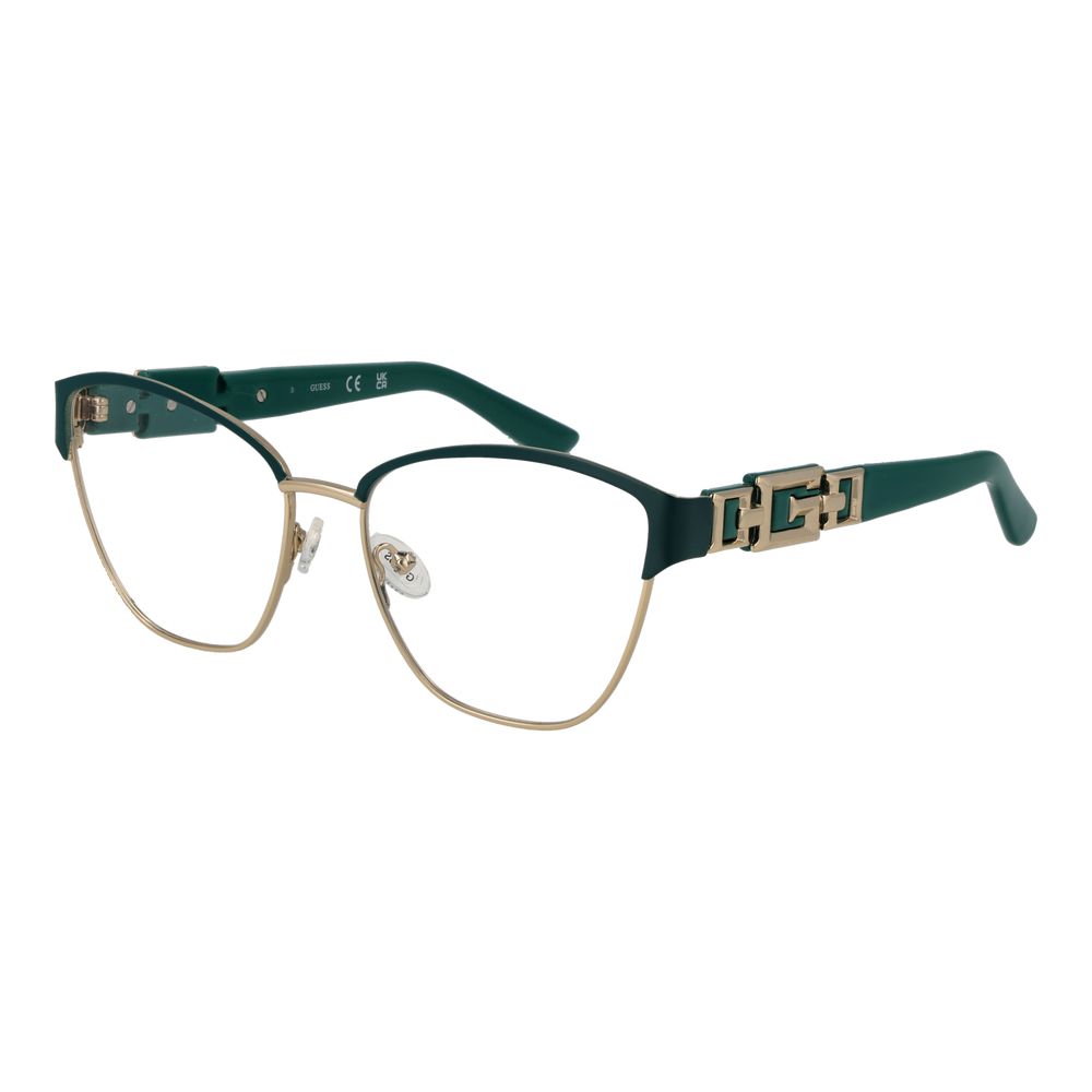Green Women Glasses Frame Guess
