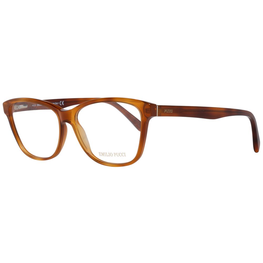 Brown Women Glasses Frame Emilio Pucci