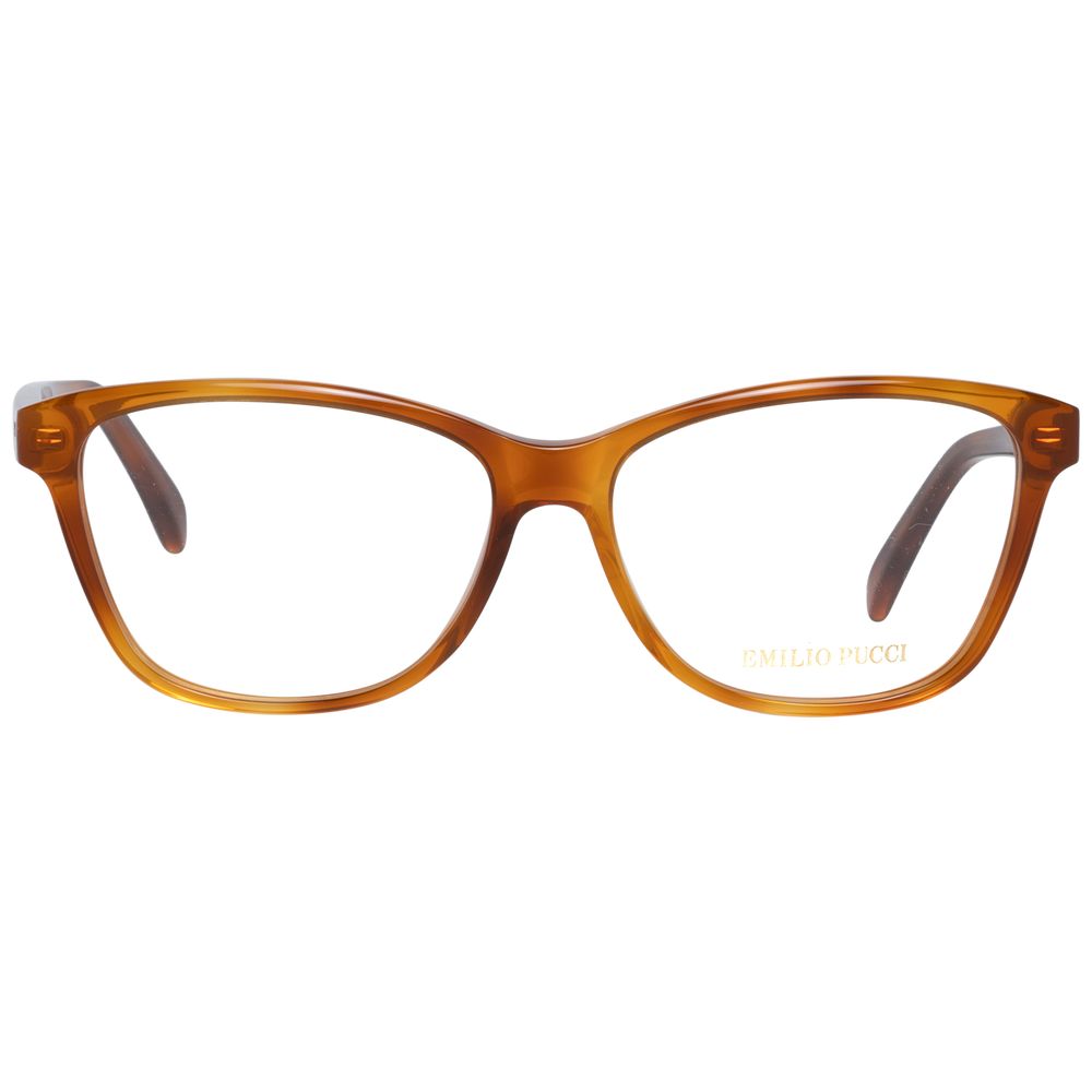 Brown Women Glasses Frame Emilio Pucci