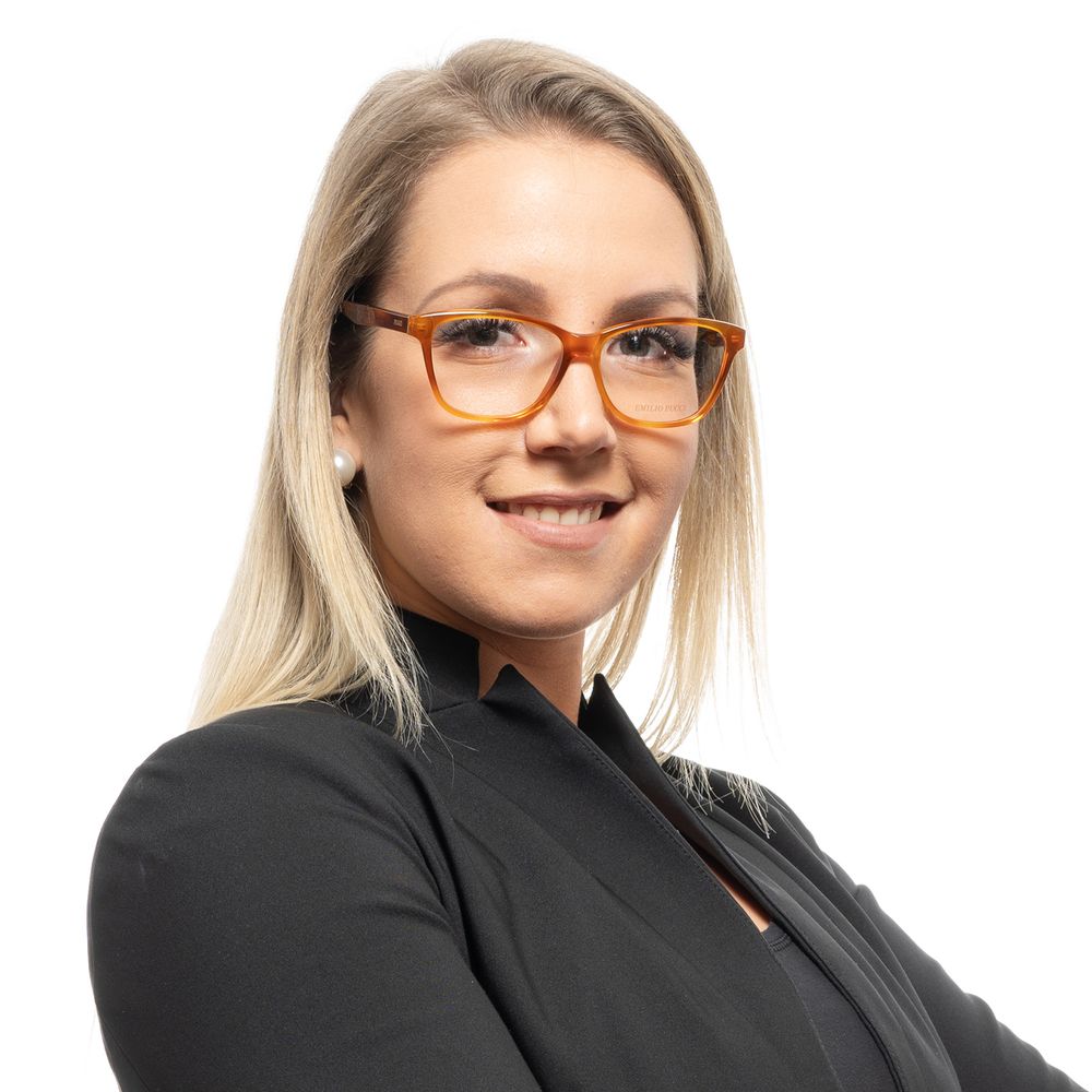 Brown Women Glasses Frame Emilio Pucci