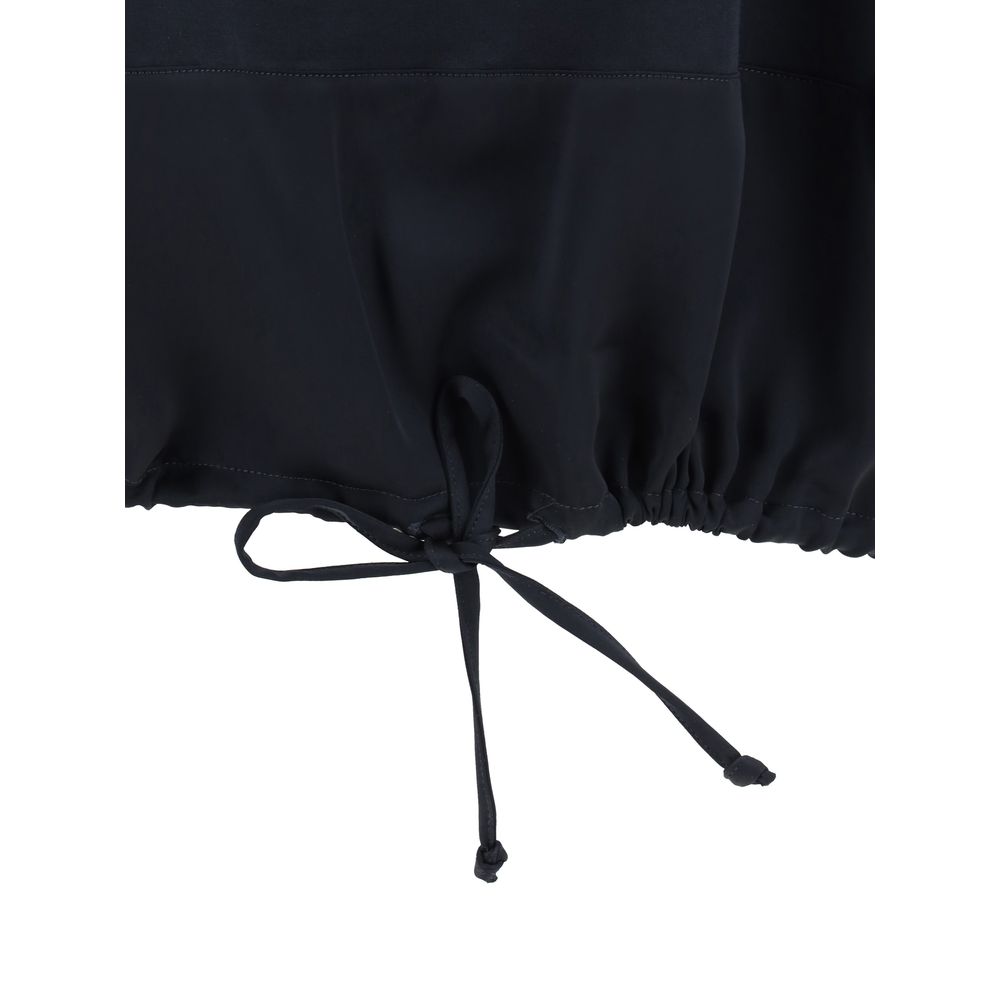 Silk detail T-shirt Fabiana Filippi