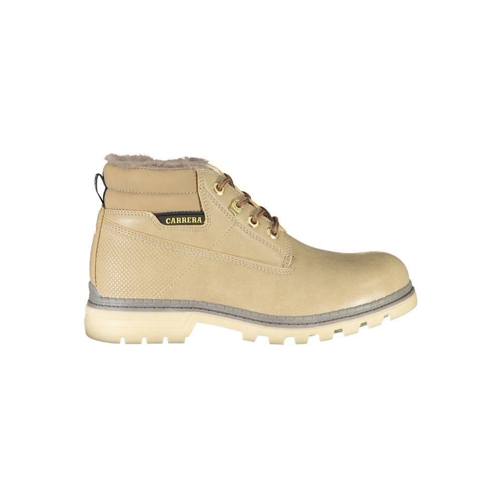 Beige Polyester Women Boot Carrera