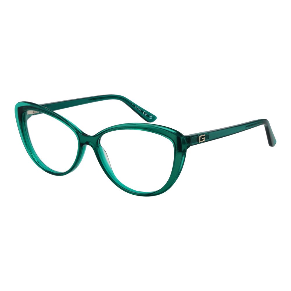 Green Women Glasses Frame Guess