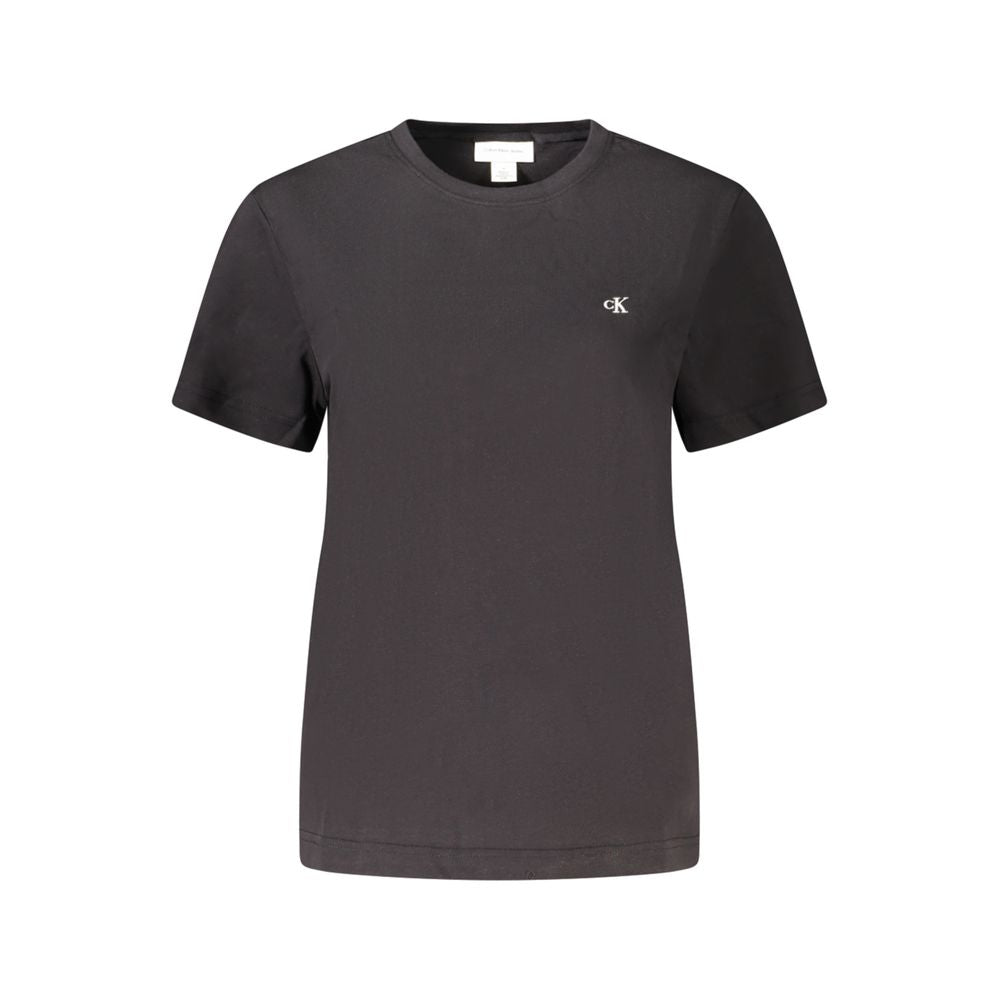 Black Cotton Women T-Shirt Calvin Klein