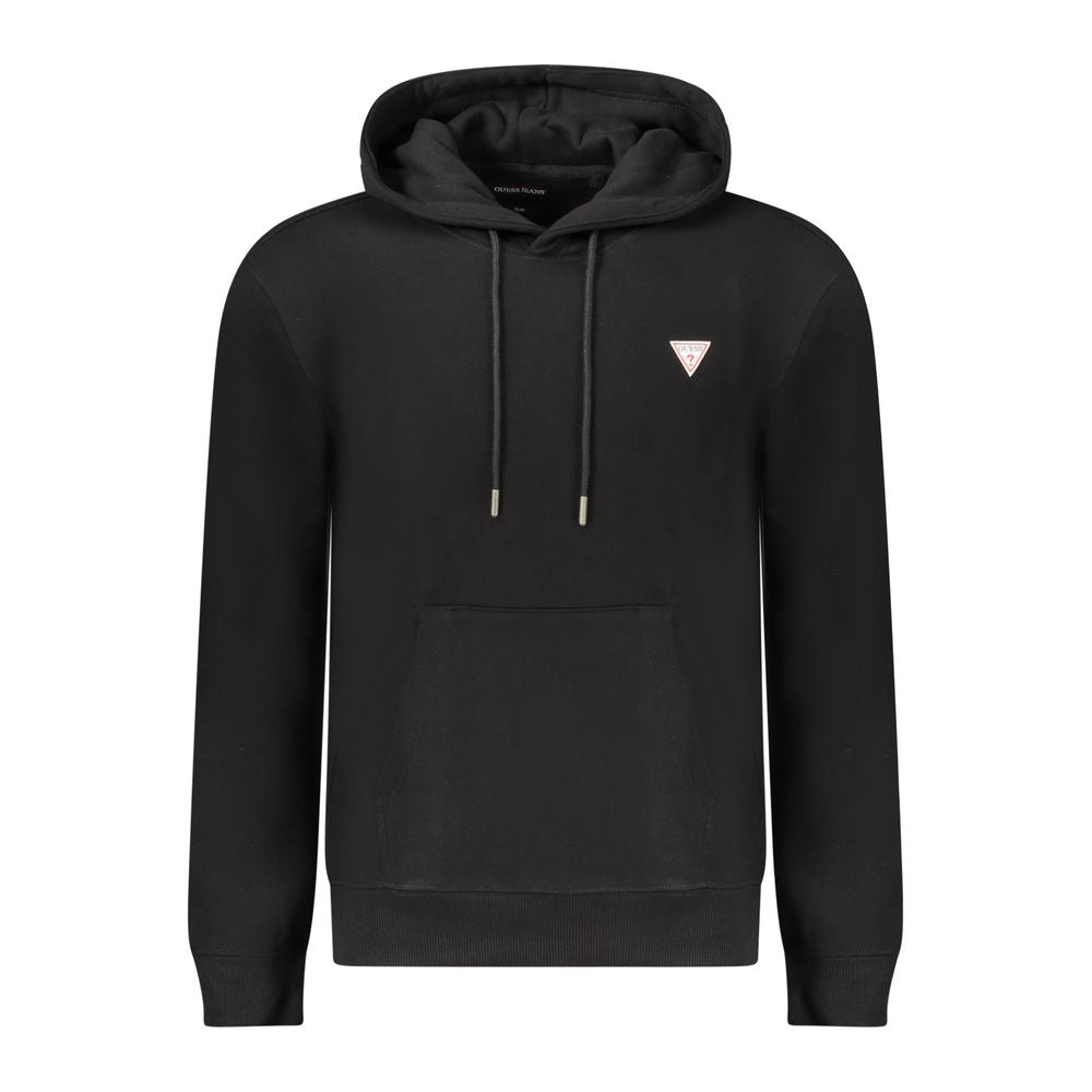 Black Cotton Men Sweater Guess Jeans