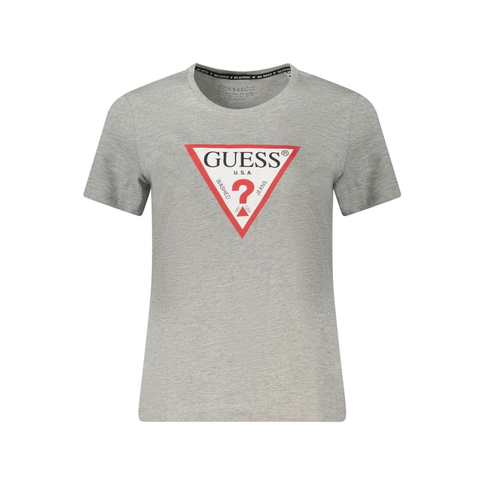 Gray Organic Cotton Women Top Guess Jeans