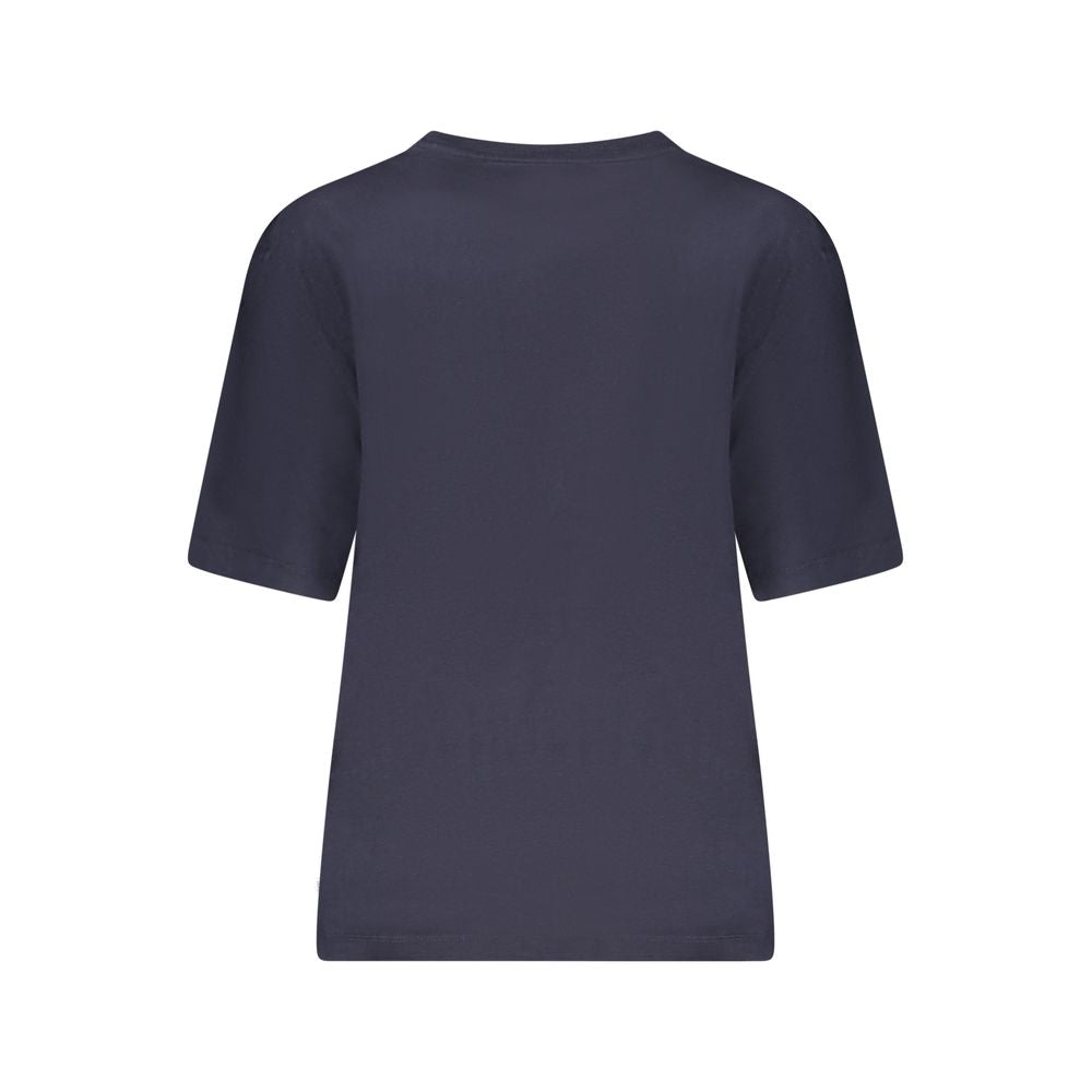 Blue Cotton Women T-Shirt Guess Jeans