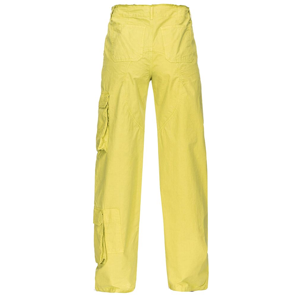 Green Cotton Women Cargo Pant PINKO