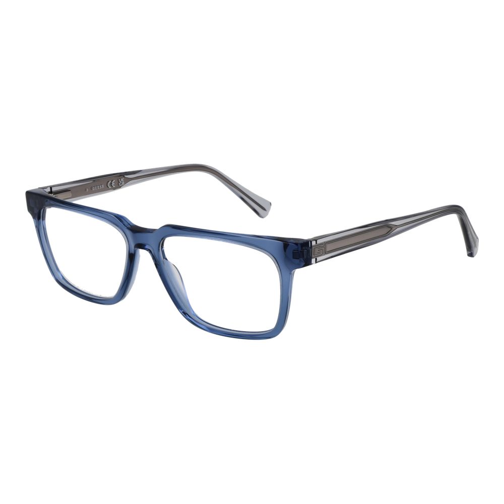 Blue Men Glasses Frame Guess