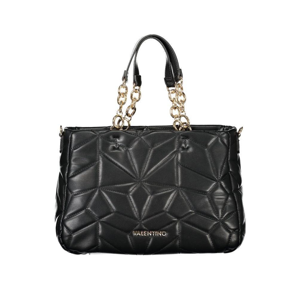 Black Polyethylene Women Handbag Mario Valentino